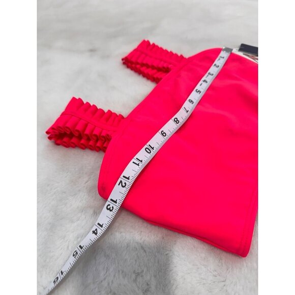 New Habitual Girls Size 12 UV 50+ Ruched Strap Swim Top Pink *Top Only* - Picture 4 of 11